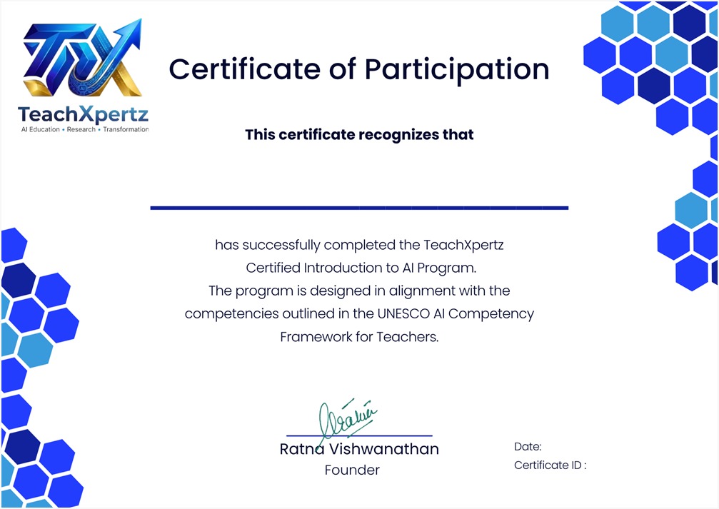 Sample Certificate